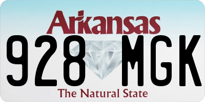 AR license plate 928MGK