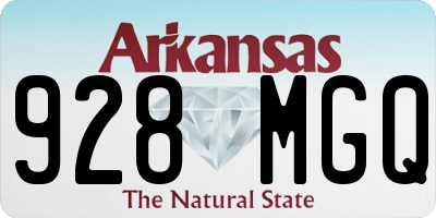 AR license plate 928MGQ