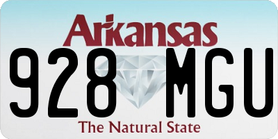 AR license plate 928MGU