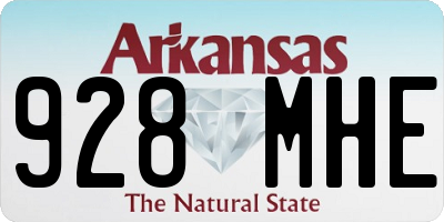 AR license plate 928MHE