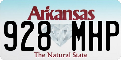 AR license plate 928MHP