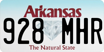 AR license plate 928MHR