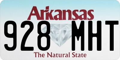 AR license plate 928MHT