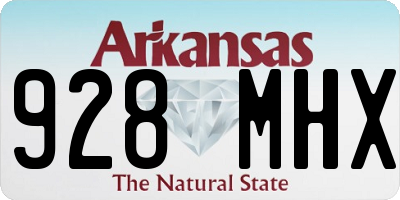 AR license plate 928MHX