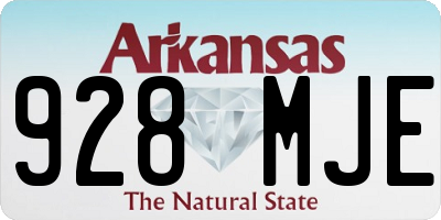 AR license plate 928MJE