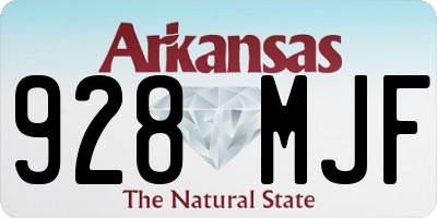 AR license plate 928MJF