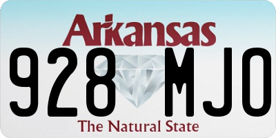 AR license plate 928MJO