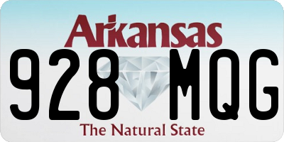 AR license plate 928MQG