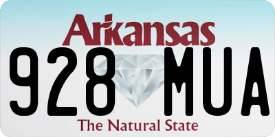 AR license plate 928MUA