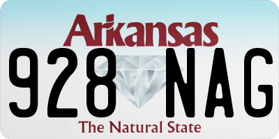 AR license plate 928NAG