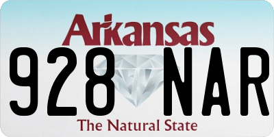 AR license plate 928NAR