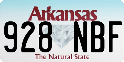 AR license plate 928NBF
