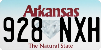 AR license plate 928NXH