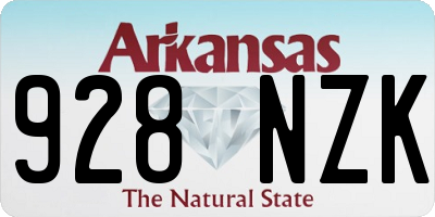 AR license plate 928NZK