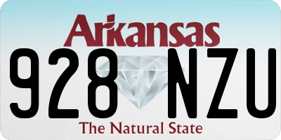 AR license plate 928NZU