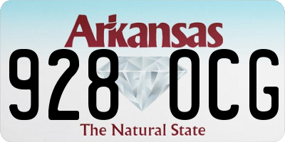 AR license plate 928OCG