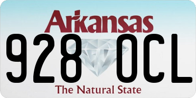 AR license plate 928OCL