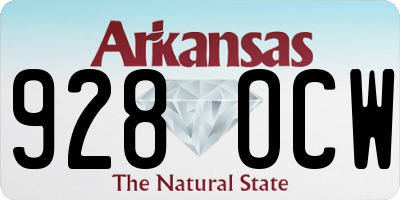 AR license plate 928OCW