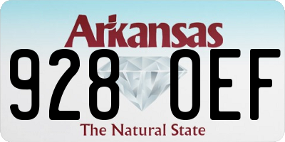 AR license plate 928OEF