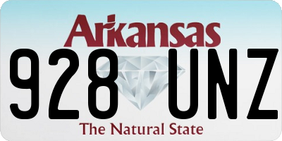 AR license plate 928UNZ