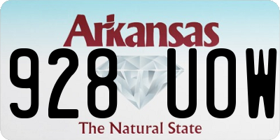 AR license plate 928UOW