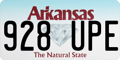 AR license plate 928UPE