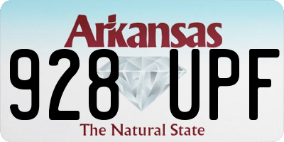 AR license plate 928UPF