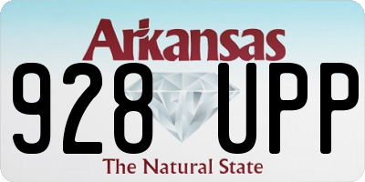 AR license plate 928UPP