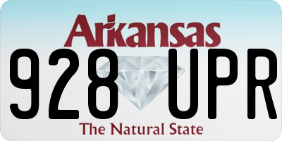 AR license plate 928UPR