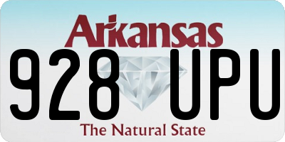 AR license plate 928UPU