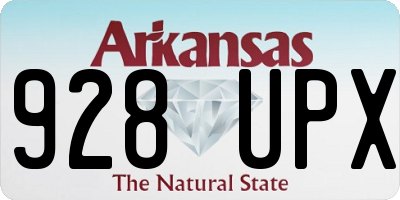 AR license plate 928UPX