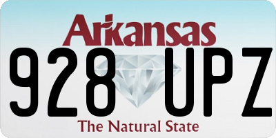 AR license plate 928UPZ