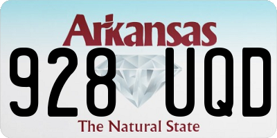AR license plate 928UQD