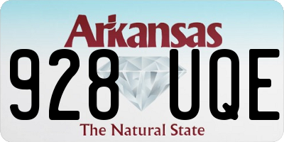 AR license plate 928UQE