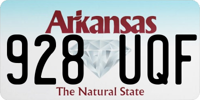 AR license plate 928UQF