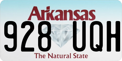 AR license plate 928UQH