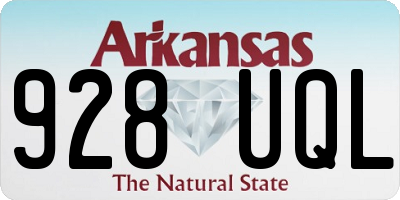 AR license plate 928UQL