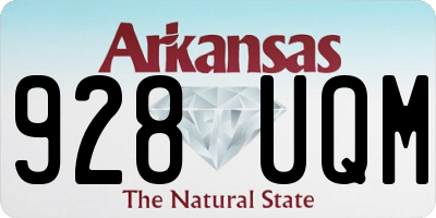 AR license plate 928UQM