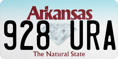 AR license plate 928URA