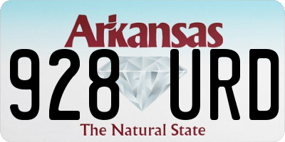 AR license plate 928URD