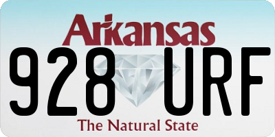AR license plate 928URF