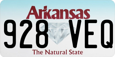 AR license plate 928VEQ