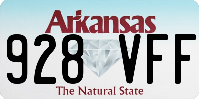 AR license plate 928VFF