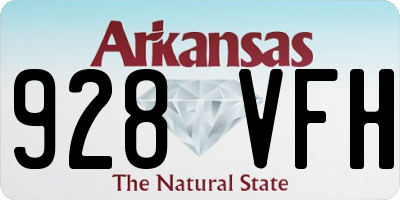 AR license plate 928VFH
