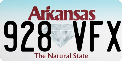 AR license plate 928VFX