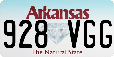 AR license plate 928VGG