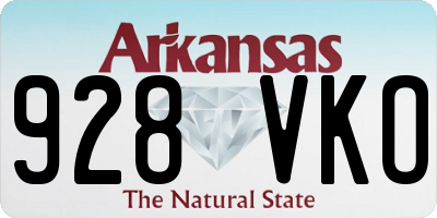 AR license plate 928VKO