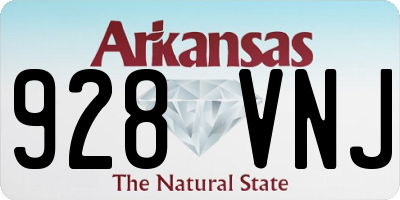 AR license plate 928VNJ