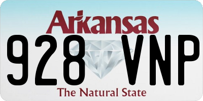 AR license plate 928VNP