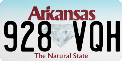 AR license plate 928VQH